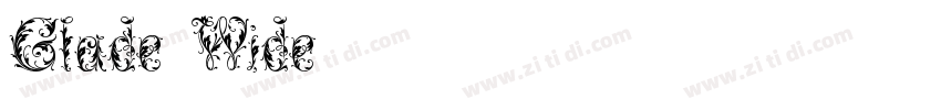 Glade Wide字体转换